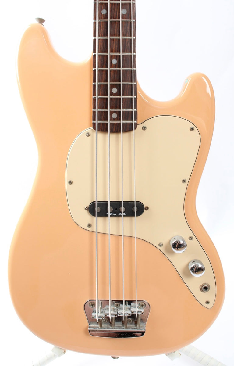 Squier by Fender MUSICMASTER BASS 1997年製 1997 Squier Musicmaster Bass shell pink – Yeahman's Vintage