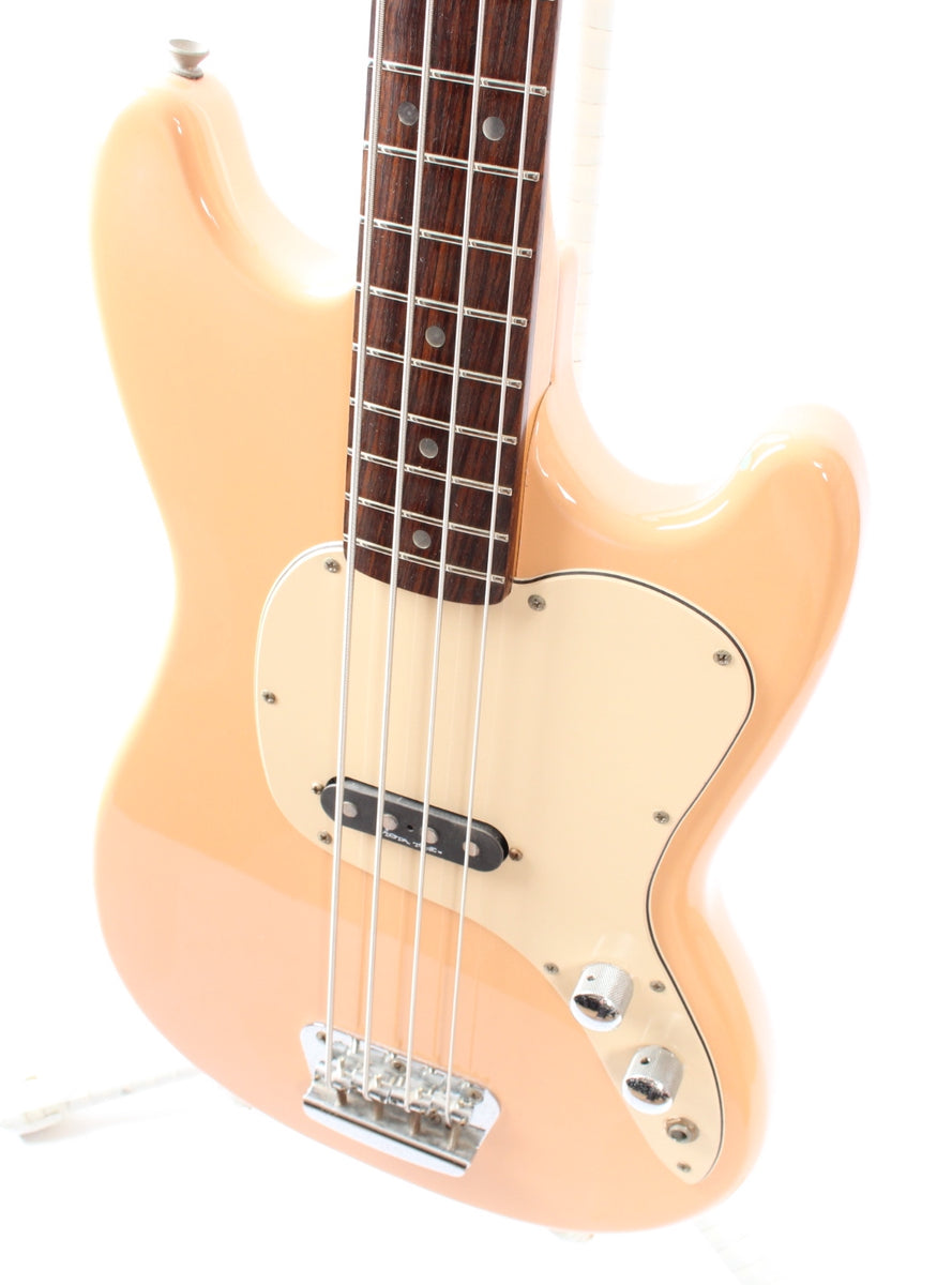 1997 Squier Musicmaster Bass shell pink – Yeahman's Vintage