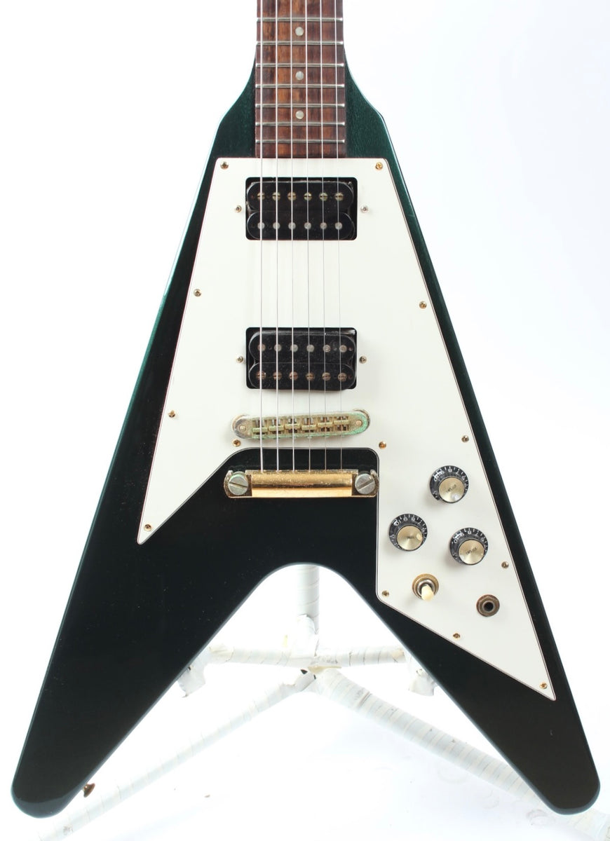 1993 Gibson Flying V metallic green – Yeahman's Vintage & Used Guitars