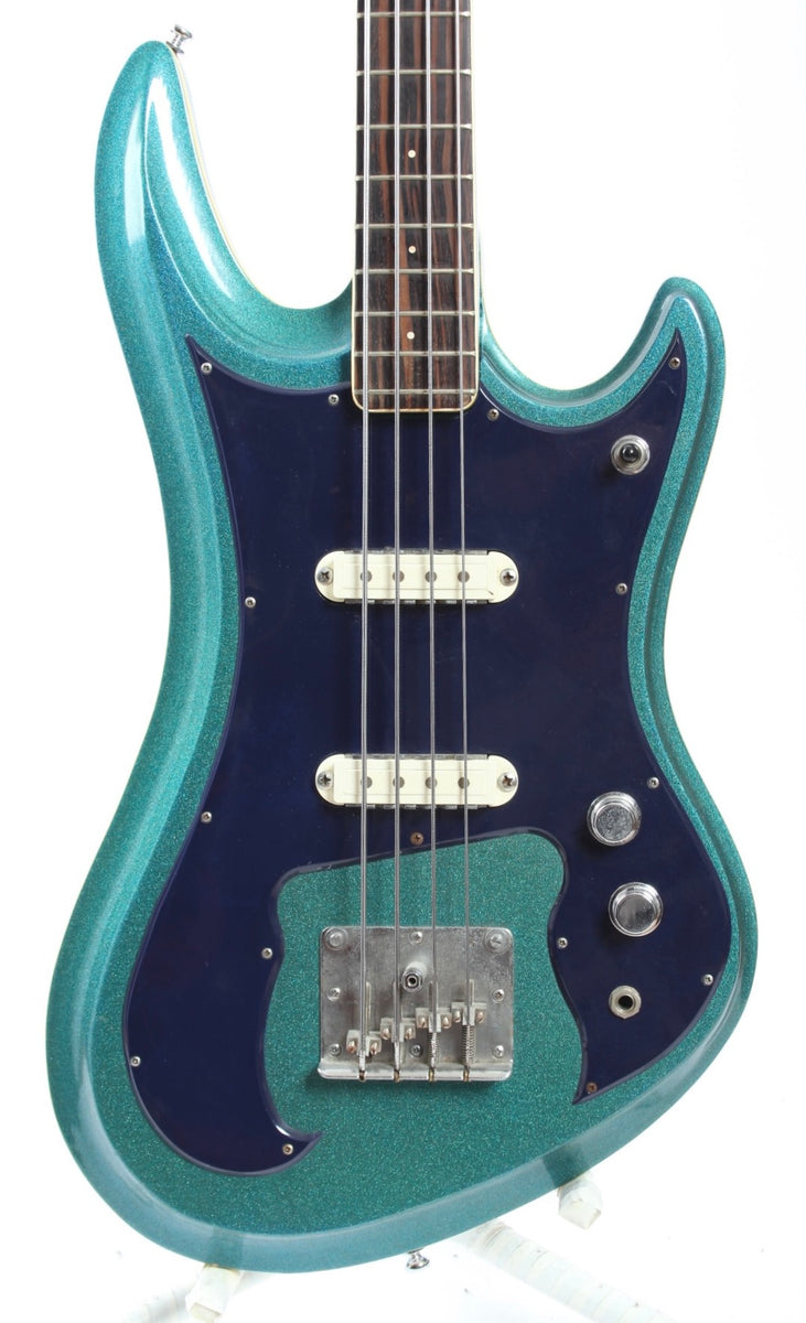 1968 Guyatone EB-9 Sharp 5 Bass metallic blue – Yeahman's Vintage