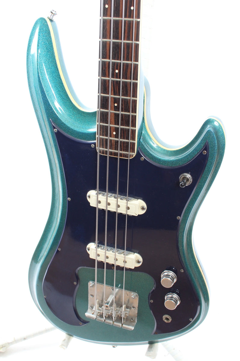1968 Guyatone EB-9 Sharp 5 Bass metallic blue – Yeahman's Vintage