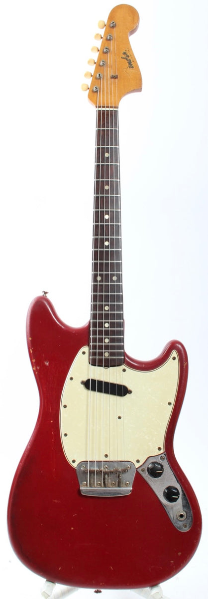 1966 Fender Musicmaster II red – Yeahman's Vintage & Used Guitars