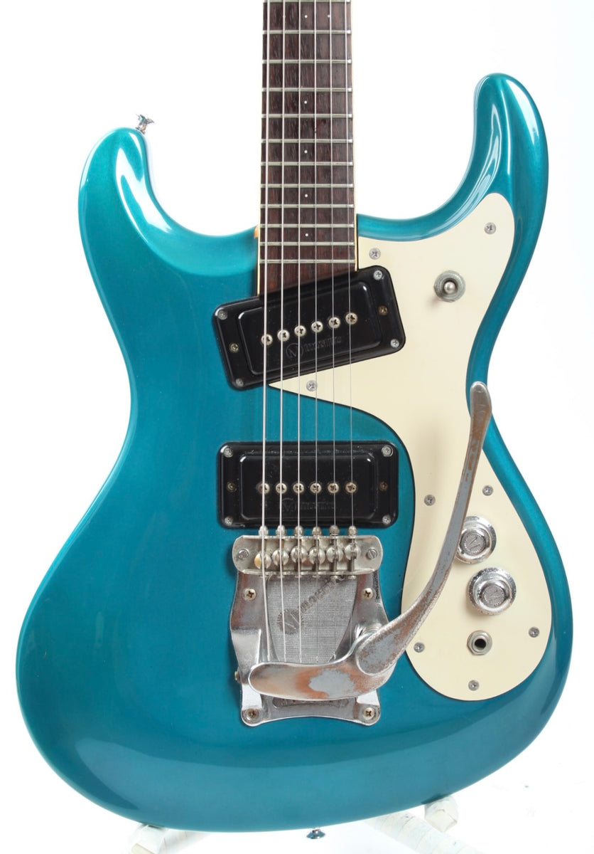 1990s Mosrite The Ventures MK1 Short Scale blue metallic