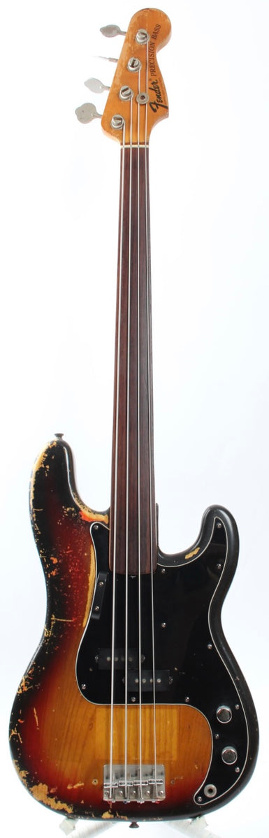 1976 Fender Precision Bass fretless sunburst – Yeahman's