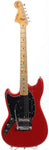 1978 Fender Mustang Lefty morocco red