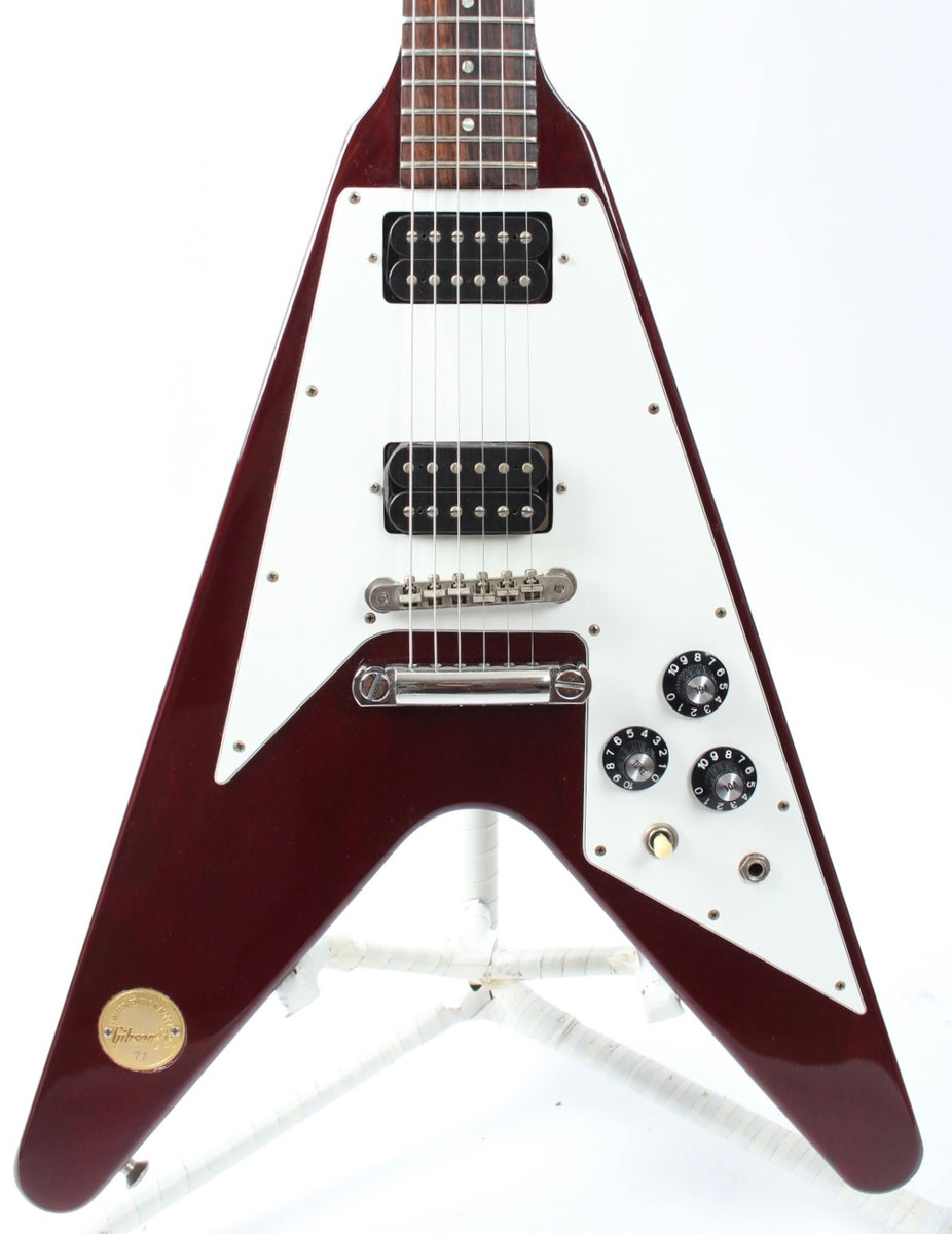 1990 Gibson Flying V Medallion Reissue cherry red – Yeahman's