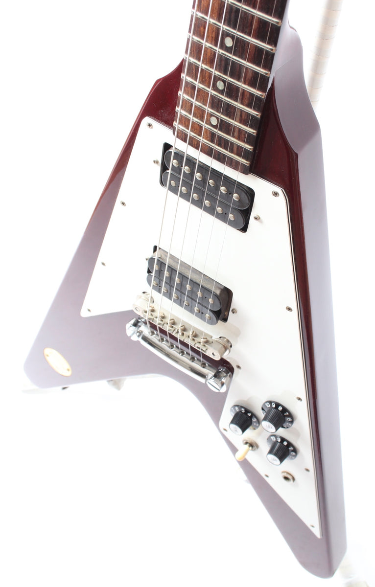 1990 Gibson Flying V Medallion Reissue cherry red – Yeahman's