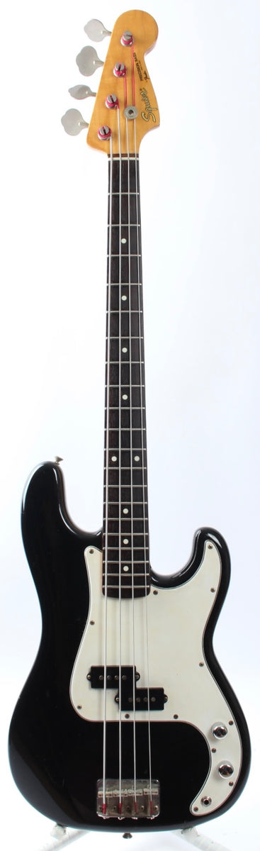1984 Squier Precision Bass Medium Scale black – Yeahman's Vintage