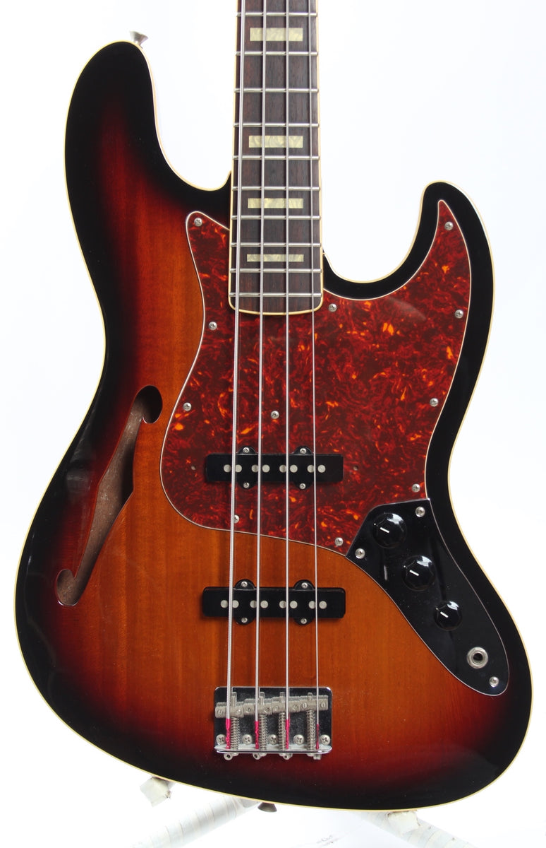 2012 Fender Jazz Bass JB/HO semi-hollow sunburst – Yeahman's