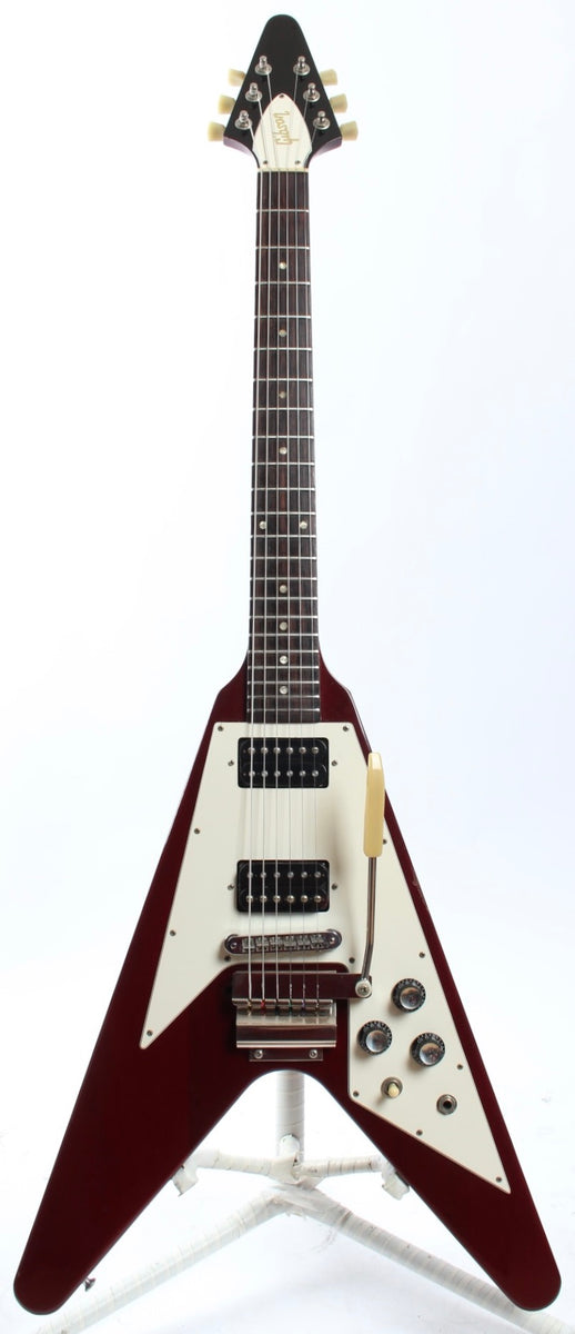 ギター Gibson 1995 Flying V 1995 Gibson Flying V '67 Reissue Maestro Vibrola cherry red