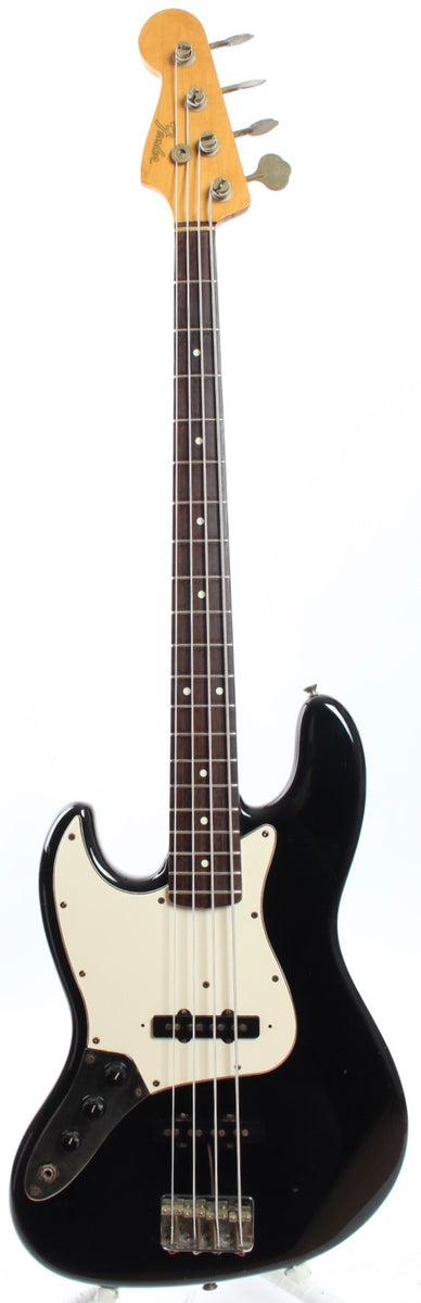 1987 Fender Jazz Bass 62 Reissue Lefty black – Yeahman's Vintage