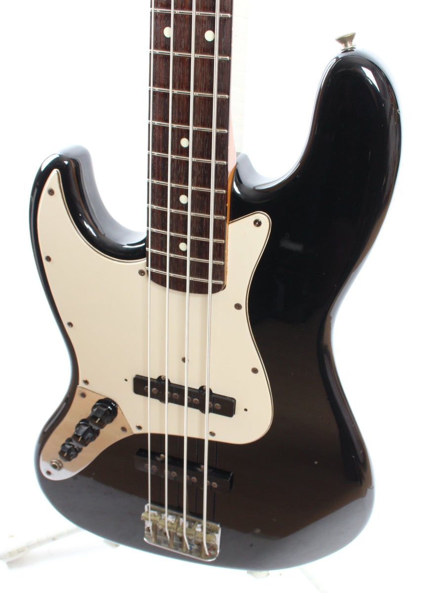 1987 Fender Jazz Bass 62 Reissue Lefty black – Yeahman's Vintage