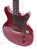 1989 Burny Les Paul Junior DC cherry red