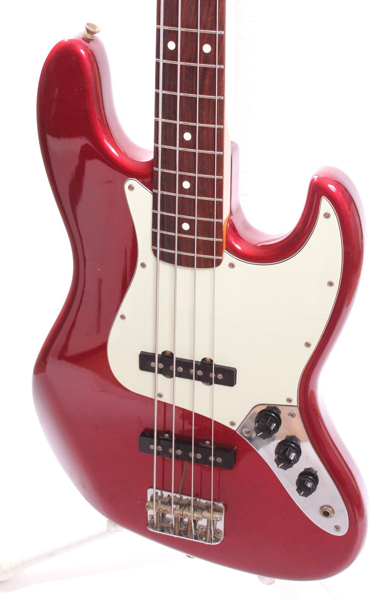 1983 Squier Jazz Bass 62 Reissue candy apple red – Yeahman's