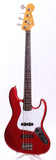 1990s Fender Japan Jazz Bass 62 Reissue candy apple red