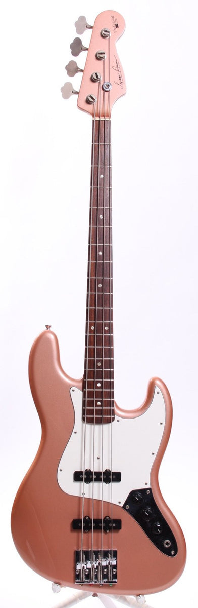 1992 Seymour Duncan by ESP Traditional Jazz Bass burgundy mist