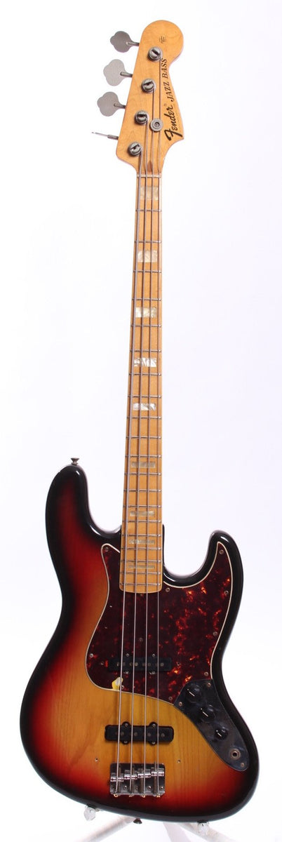 1974 Fender Jazz Bass sunburst – Yeahman's Vintage & Used Guitars