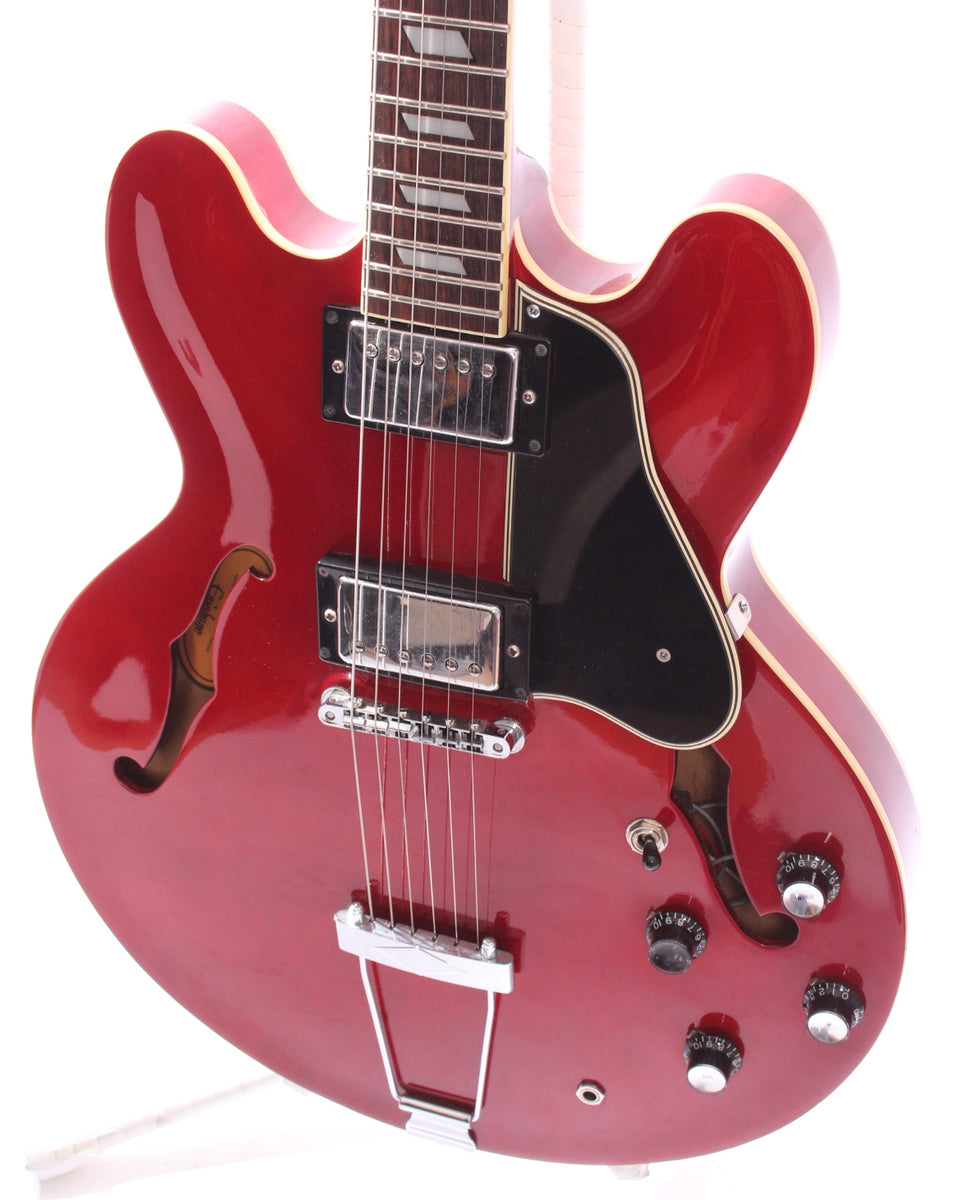 1995 Epiphone Riviera cherry red – Yeahman's Vintage & Used Guitars