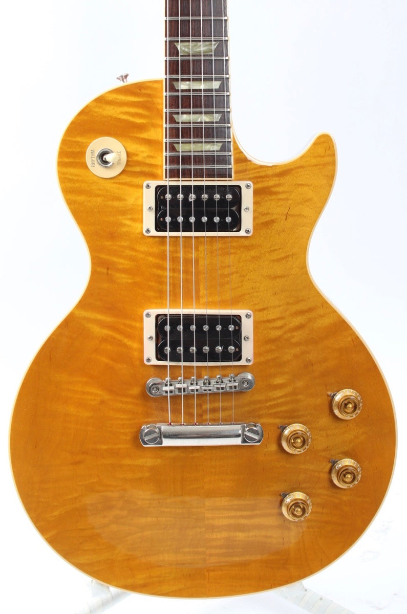 1993 Gibson Les Paul Classic Plus trans amber – Yeahman's Vintage