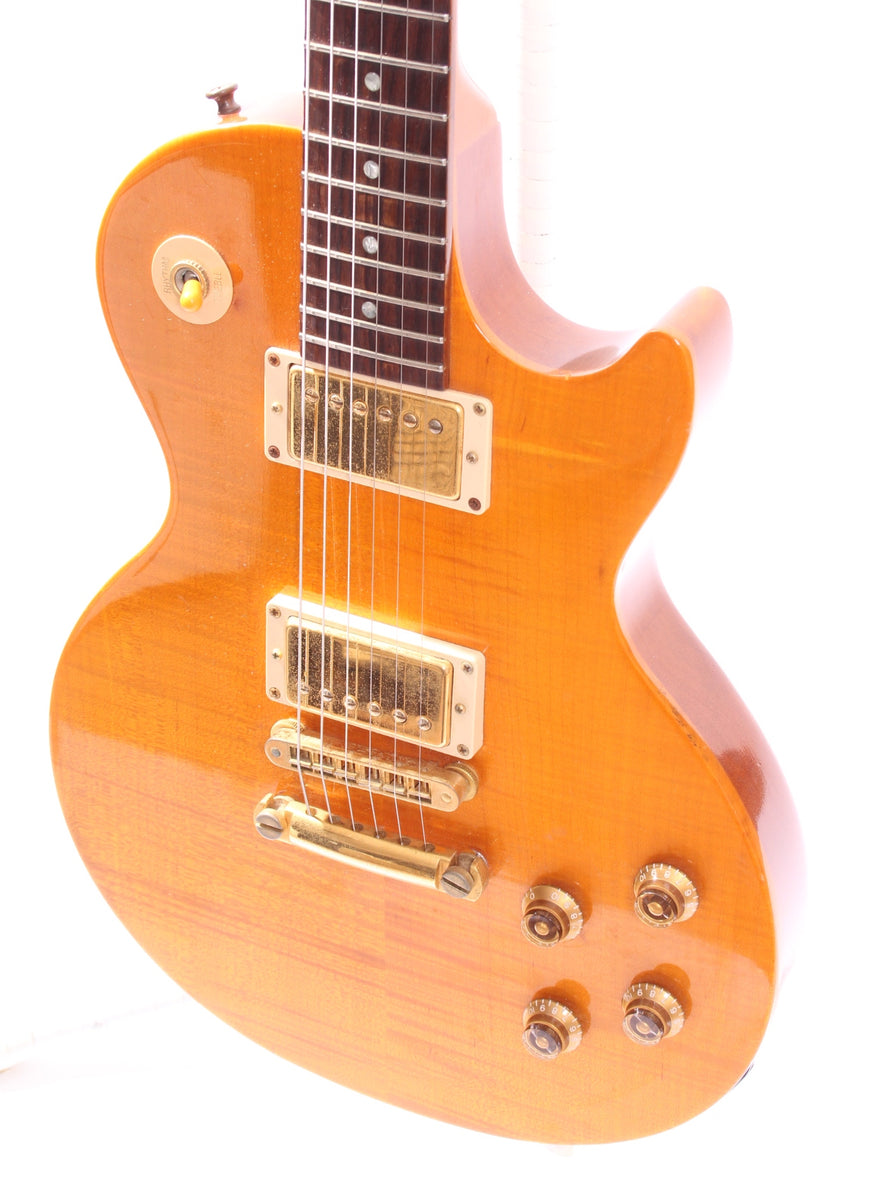 2002 Gibson Les Paul Special Plus flametop amber – Yeahman's