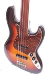 1987 Fender Jazz Bass 62 Reissue fretless sunburst