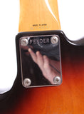 1987 Fender Jazz Bass 62 Reissue fretless sunburst