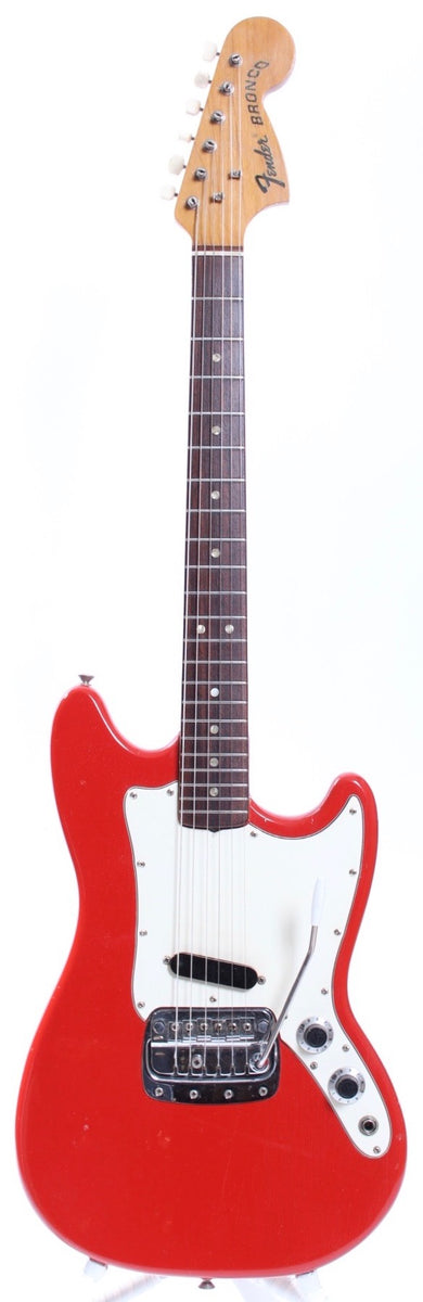 1968 Fender Bronco red – Yeahman's Vintage & Used Guitars