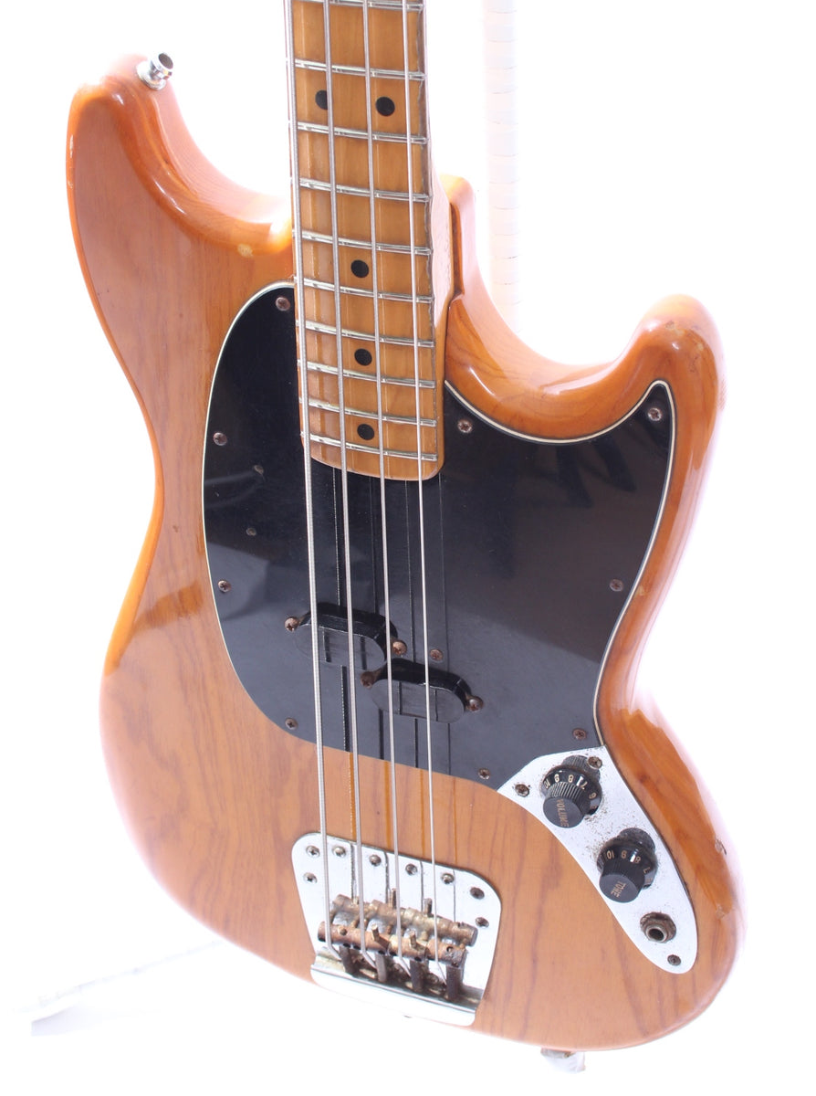 1977 Fender Mustang Bass natural – Yeahman's Vintage & Used Guitars