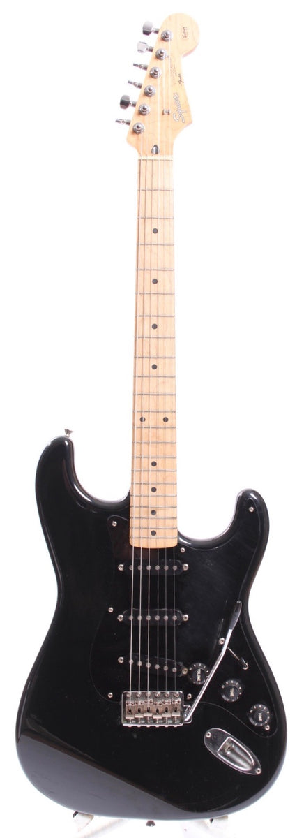 1991 Squier Stratocaster Silver Series black – Yeahman's Vintage