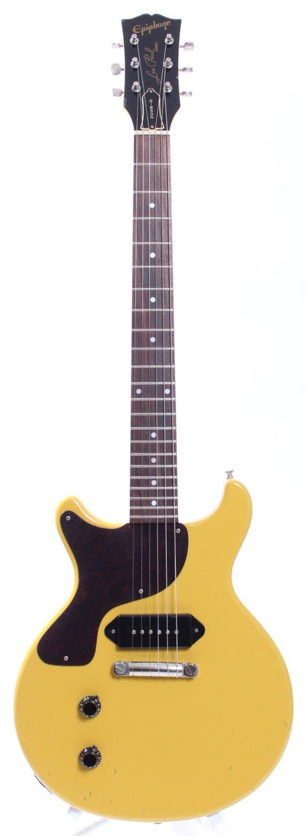 2001 Epiphone Japan Les Paul Junior DC lefty tv yellow – Yeahman's
