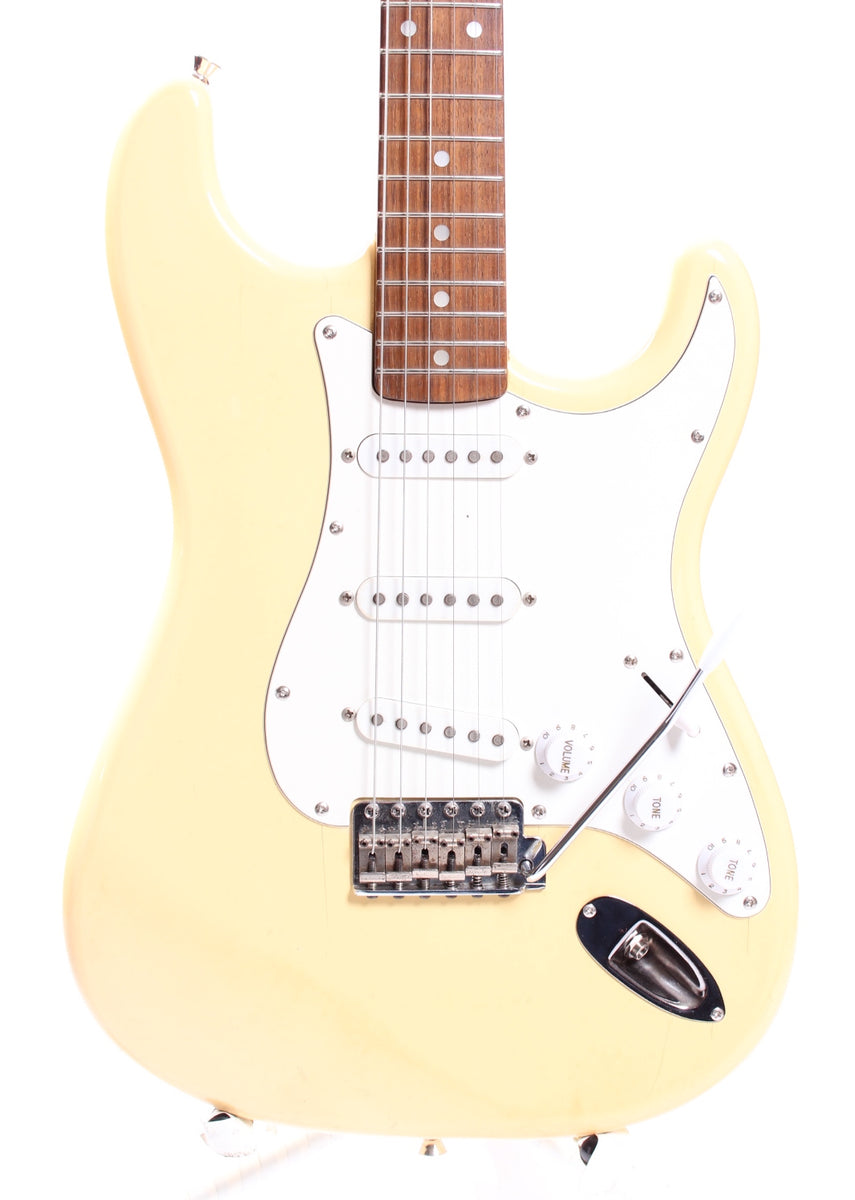 1993 Fender Squier Stratocaster Silver Series vintage white