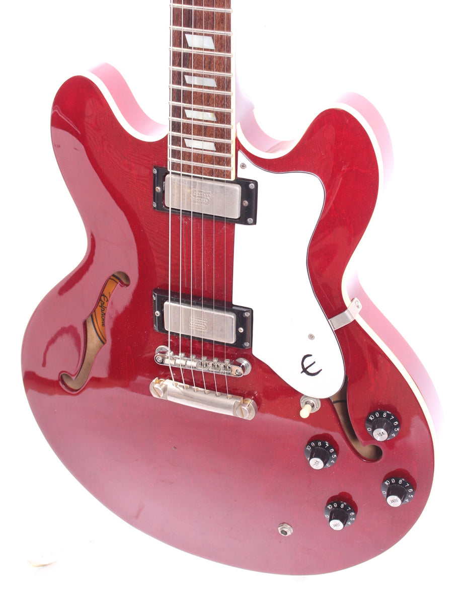 1996 Epiphone Riviera cherry red – Yeahman's Vintage & Used