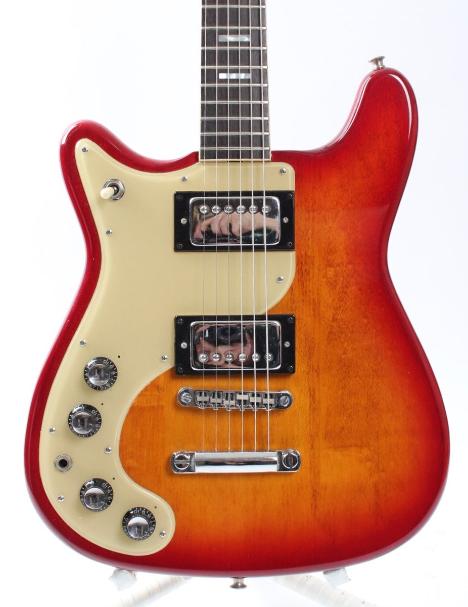 1977 Epiphone Wilshire lefty cherry sunburst – Yeahman's Vintage