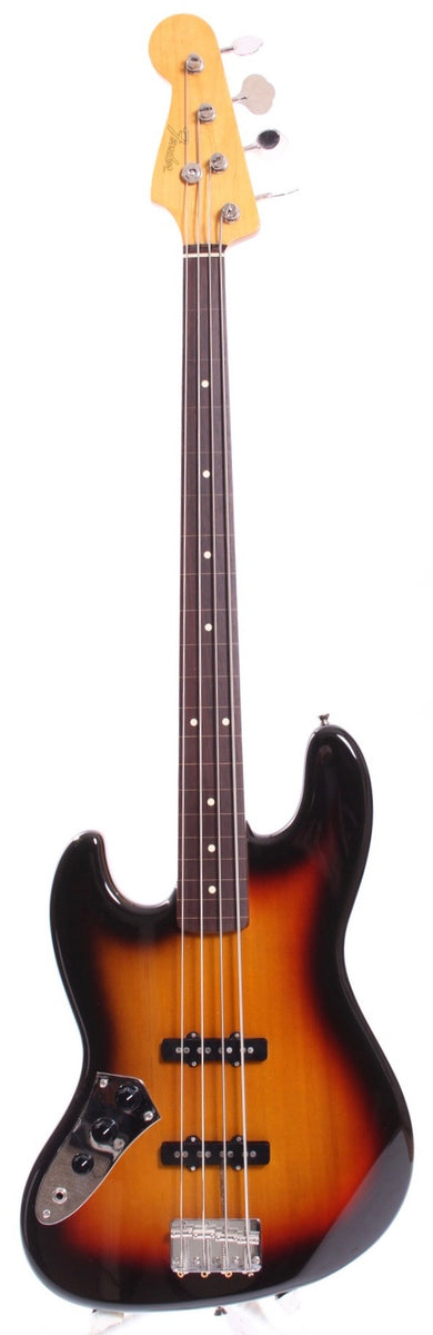 2010 Fender Jazz Bass 62 Reissue fretless lefty sunburst