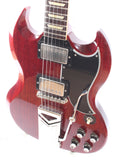2021 Gibson Custom Shop 1961 SG Les Paul Standard Sideways Vibrola cherry red