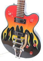 2005 Epiphone Flamekat ebony flame graphic – Yeahman's Vintage