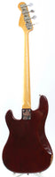 1978 Fender Precision Bass fretless wine red