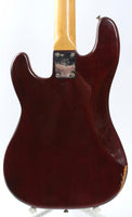 1978 Fender Precision Bass fretless wine red