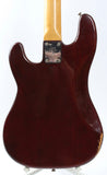 1978 Fender Precision Bass fretless wine red