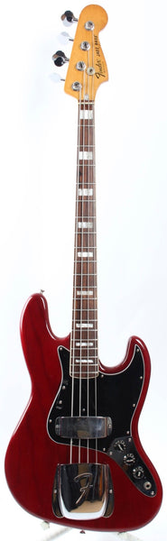 1978 Fender Jazz Bass wine red