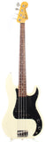 2001 Fender Precision Bass 70 Reissue Fretless vintage white
