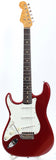 2000s Warmoth Stratocaster 60 Reissue lefty red sparkle