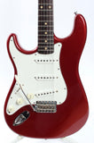 2000s Warmoth Stratocaster 60 Reissue lefty red sparkle
