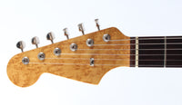 2000s Warmoth Stratocaster 60 Reissue lefty red sparkle
