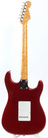 2000s Warmoth Stratocaster 60 Reissue lefty red sparkle