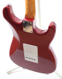 2000s Warmoth Stratocaster 60 Reissue lefty red sparkle