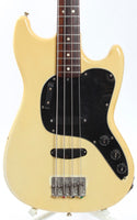 1977 Fender Musicmaster Bass Jazz mod white