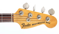 1977 Fender Musicmaster Bass Jazz mod white