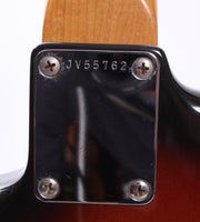 1983 SQUIER BY FENDER '62 REISSUE STRATOCASTER JV SERIES SUNBURST