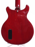 1989 Burny Les Paul Junior DC cherry red